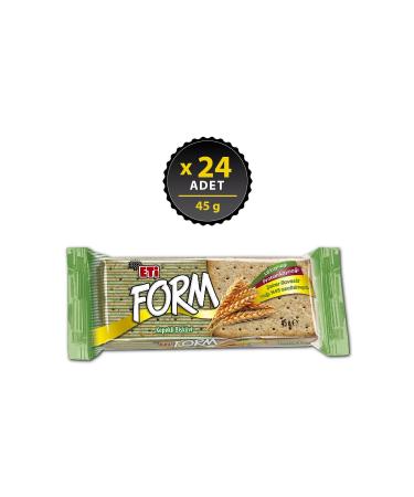 Eti Form Whole Wheat Biscuits 45 g x 24 Pieces