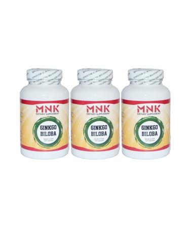 Mnk Ginkgo Biloba Extract 120 Capsules X 3 Boxes 360 Capsules