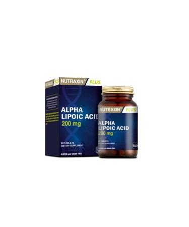 Nutraxin Food Supplement Alpha Lipoic Acid 200 Mg 60 Tablets