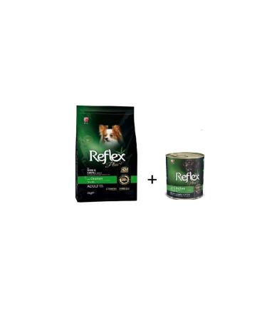 Reflex Plus Mini Breed Chicken Adult Dog Food 3 Kg + canned