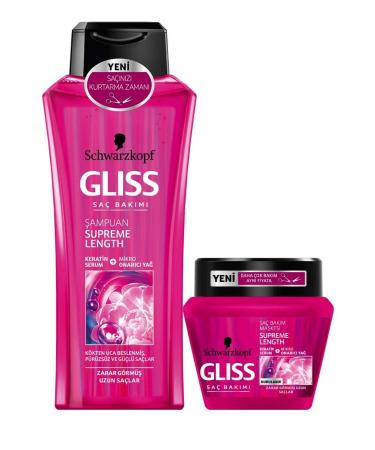 Schwarzkopf Gliss Supreme Length Shampoo and Mask 400 ml