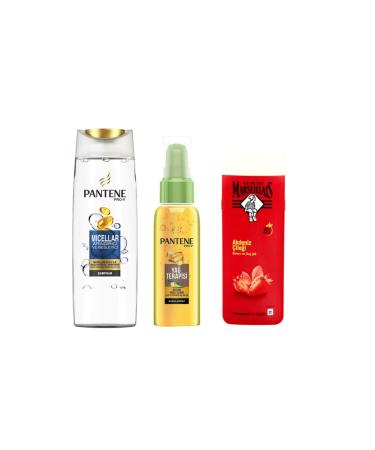 Pantene Micellar Shampoo 500 Ml + Argan Oil 100 Ml + Petit Marseillais Advantageous Shower Set