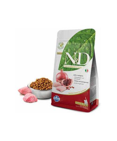 N & D Grain Free Kitten Chicken Pomegranate Kitten Cat Food - 1.5kg