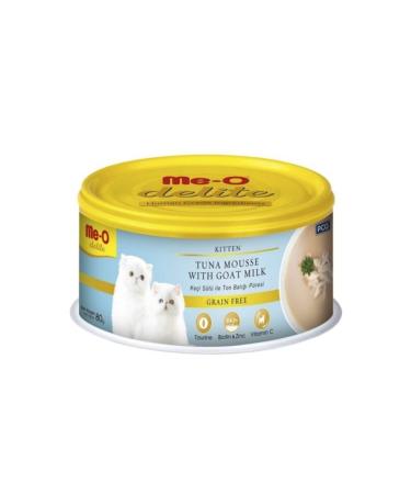 me-o Delite Goat Milk and Tuna Puree Canned Kitten Cat Food 80 Gr X 6 Pieces - Buy Online on GoSupps.com