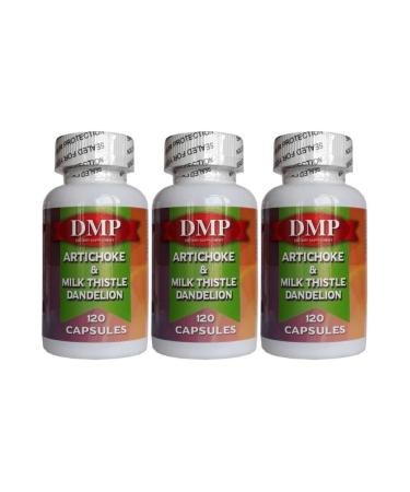 DMP Artichoke Milk Thistle 120 Capsules X 3 Boxes Skt 10/2022