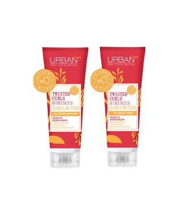 Urban Care Hibiscus and Shea Butter Curl Defining Hair Care Shampoo 250 ml + Hair Conditioner 250 ml as0320 - Buy Online on GoSupps.com