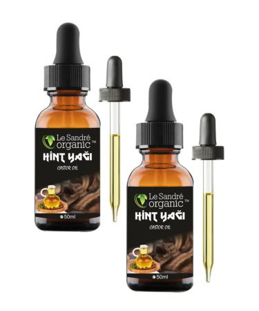 Le'Sandre Organics Castor Oil 50 ml and 50 ml Cold Press Hair Care Set of 2