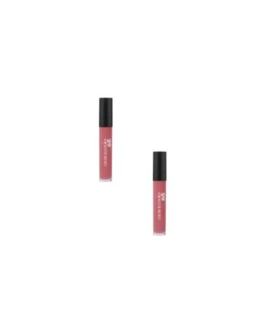 Huncalife 2 Pieces C.I. Matte Liquid Lipstick - Dusty Rose
