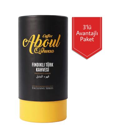 Aboul Qahwaa Exclusive Hazelnut Turkish Coffee 250 Gr 3 Pieces