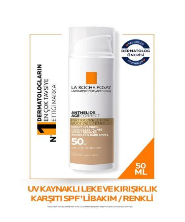 La Roche Posay ANTI-STAIN ANTHEL OS AGE CORRECT CC CREAM-50 ML