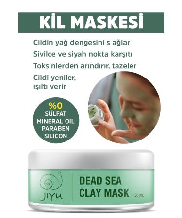 JIYU Dead Sea Clay Mask Anti-Acne Anti-Blackhead and Anti-Blemish Natural Pore Tightener 50 Ml. - Buy Online on GoSupps.com