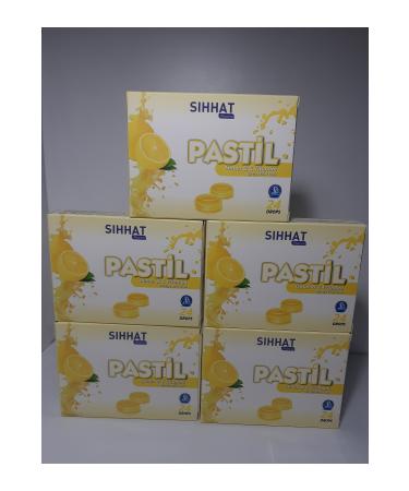 S hhat Pharma Throat Lozenge Lemon & Vitamin C 24 Drops X 5 Pieces