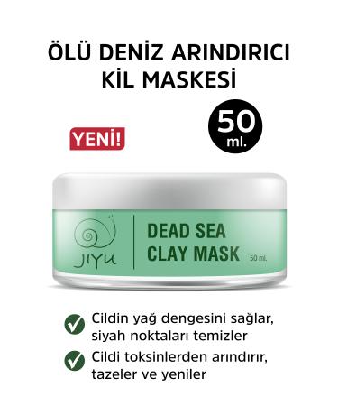 JIYU Dead Sea Clay Mask Anti-Acne Anti-Blackhead and Anti-Blemish Natural Pore Tightener 50 Ml.