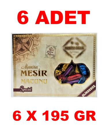 MAN SA B RL K Manisa Mesir Paste Glucose-free 195 GR 6 Pieces 6x195 Gr