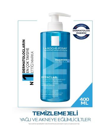 La Roche Posay EFFACLAR FACE CLEANSING GEL SKIN CLEANSING AND PURIFYING GEL-400 m