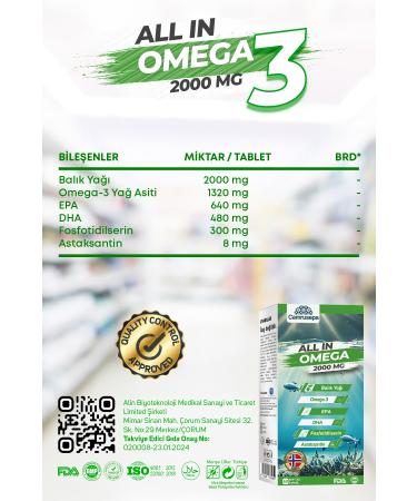 Camrusepa All In Omega 3 2000 MG - Buy Online on GoSupps.com