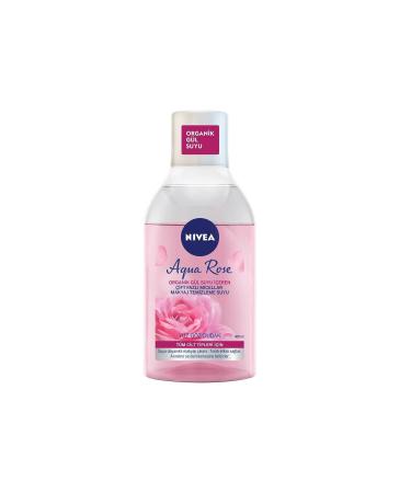 NIVEA Moisturizing Dual Phase Make-Up Remover Water with Organic Rose Water - 400 ml
