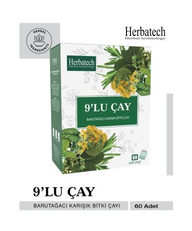Herbatech 9-pack Gunpowder Mixed Herbal Nine Tea 60x1.5gr