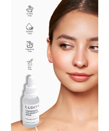 LUDITA Intensive Moisturizing and Repairing Serum (Hyaluronic Acid + B5) - Buy Online on GoSupps.com