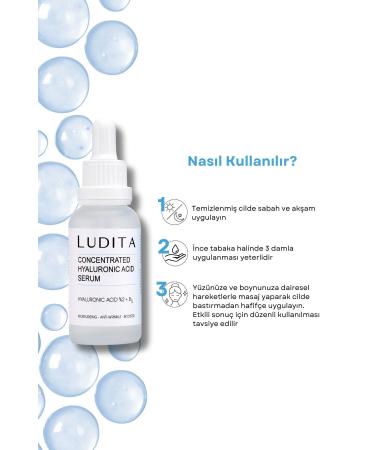 LUDITA Intensive Moisturizing and Repairing Serum (Hyaluronic Acid + B5) - Buy Online on GoSupps.com