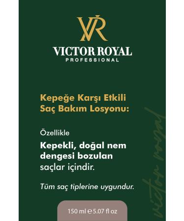 Victor Royal Anti-Dandruff Effective Hair Care Serum 150 Ml. 8684415818119 - Buy Online on GoSupps.com
