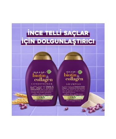 OGX Plumping Biotin & Collagen Shampoo New Ph Balanced Formula 385ml - Buy Online on GoSupps.com