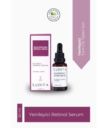 LUDITA Anti-Wrinkle and Regenerating Retinol (VIT A) Serum (0.3% RETINOL CERAMIDE SQUALANE)