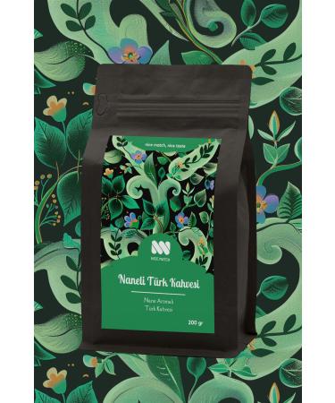 Nice Match Mint Turkish Coffee Mint Flavored Turkish Coffee 200 Gr