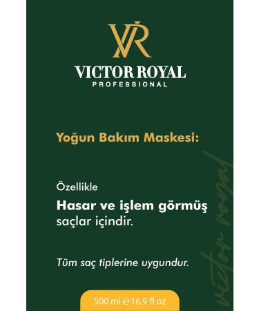 Victor Royal Intensive Care Hair Mask 500 Ml. 8684415818010 - Buy Online on GoSupps.com