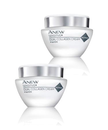 Avon Anew Sensitive Sensitive Skin Dual Collagen Face Cream 50 Ml. Set of Two