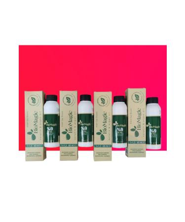 BioMagic Ammonia Free Hair Dye 8.11 Intense Ash Light Blonde x 4 Pieces & 30 Vol. Oxidant 4 ADT