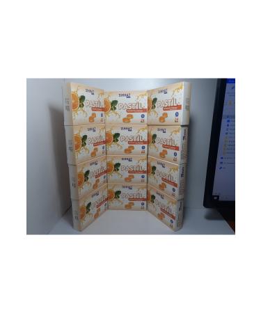 S hhat Pharma Throat Lozenge Orange & Vitamin C 24 Drops X 12 Pieces