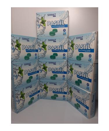 S hhat Pharma Throat Lozenge Menthol & Eucalyptus & Vitamin C 24 Drops X 10 Pieces