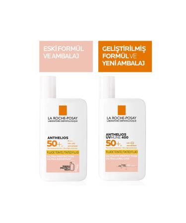 La Roche Posay Anthelios UVmune Fluid Sun Cream SPF50+ 50ml - Tinted - Buy Online on GoSupps.com
