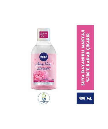 NIVEA Moisturizing Dual Phase Make-Up Remover Water with Organic Rose Water - 400 ml - Buy Online on GoSupps.com