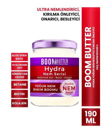 BOOM BUTTER Hydra Intensive Moisture Nourishing Anti-Breakage Hair Care Boom 190 ml