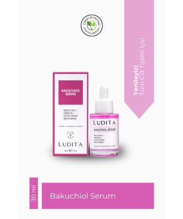 LUDITA Anti-Aging Bakuchiol + Hibiscus Serum (Retinol Alternative)