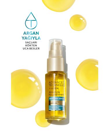 Avon Advance Techniques Nourishing Hair Serum with Argan Oil 30 Ml. Triple Set - Buy Online on GoSupps.com
