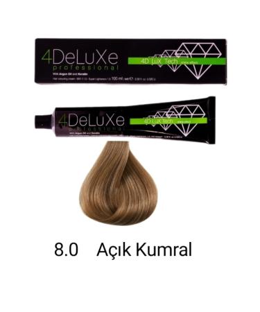 4DELUXE Professional Tube Paint 100 ml 8.0 Light Blonde