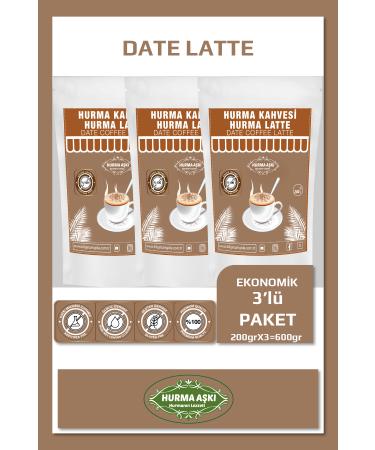 Date Love Date Latte 200grx3 600gr