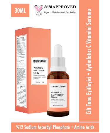 Maru.Derm Vitamin C and Peptide Brightening Skin Care Serum 30 Ml