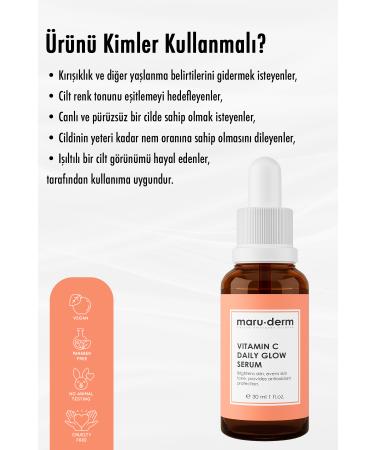 Maru.Derm Vitamin C and Peptide Brightening Skin Care Serum 30 Ml - Buy Online on GoSupps.com