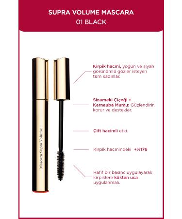 Clarins Supra Volume Mascara Black 01 No r Mascara