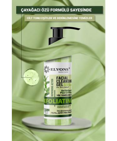 Elvons Tea Tree Extract For Oily And Acne Prone Skin Facial Cleansing Gel Glycolic Acid (200ml) - Buy Online on GoSupps.com