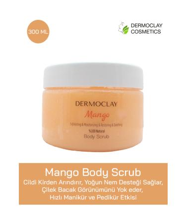 Dermoclay Anti-Cellulite Purifying and Moisturizing Body Peeling Body Scrub (MANGO SCENT) - 250ml
