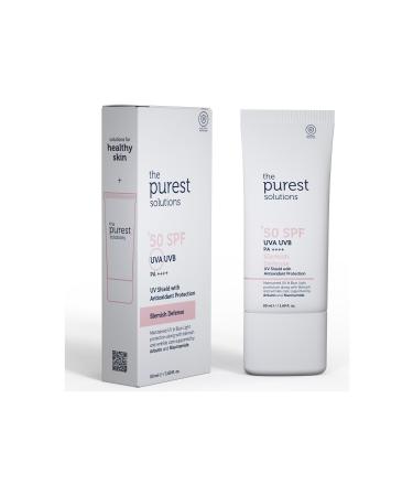 The Purest Solutions Anti-Blemish and Skin Tone Equalizing Tinted Sunscreen Cream SPF 50 50 ml