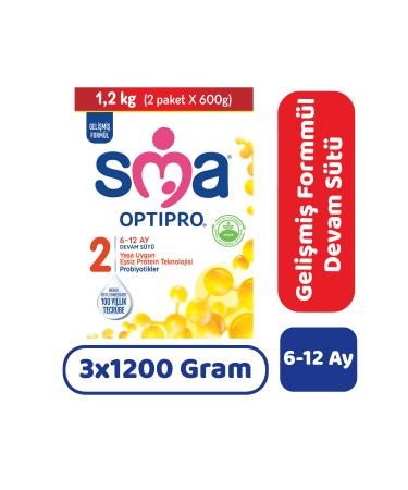 SMA Optipro 2 Follow-On Milk 1200 gr 3 Pieces