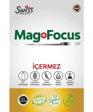 Bork Swiss Natural Swiss Bork Mag Focus 90 Capsules Magnesium L-Theronate PQQ P5P Citicoline Magnesium Complex B6 - Buy Online on GoSupps.com