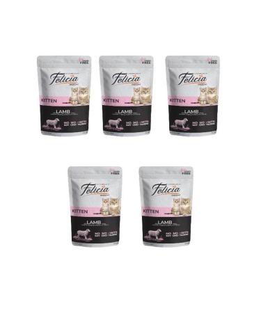 Felicia Lamb Meat in Jelly Taurine Grain-Free Kitten Canned Food 85 Gr X 5 Pieces