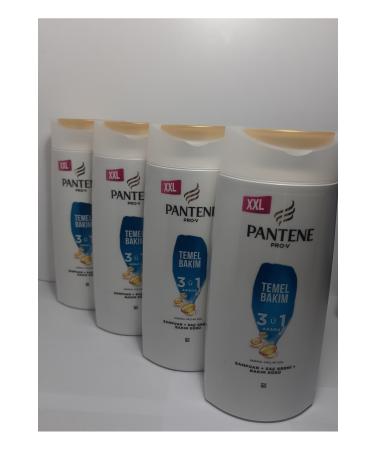 Pantene BASIC CARE 3 IN 1 SHAMPOO 750 ML X 4 PIECES